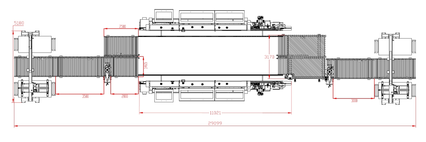 Double-end edge-banding gantry line