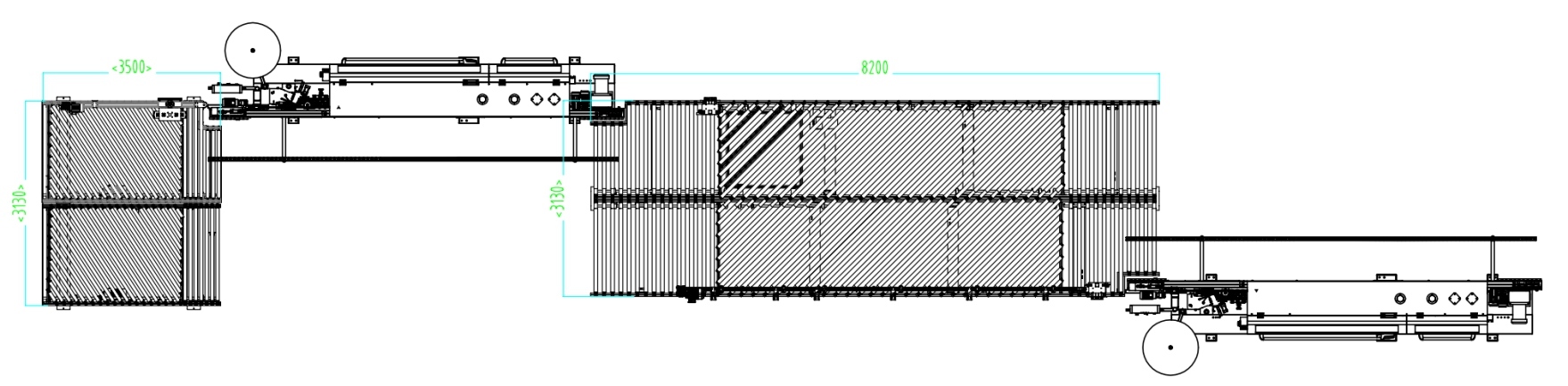Left-right edge-banding line